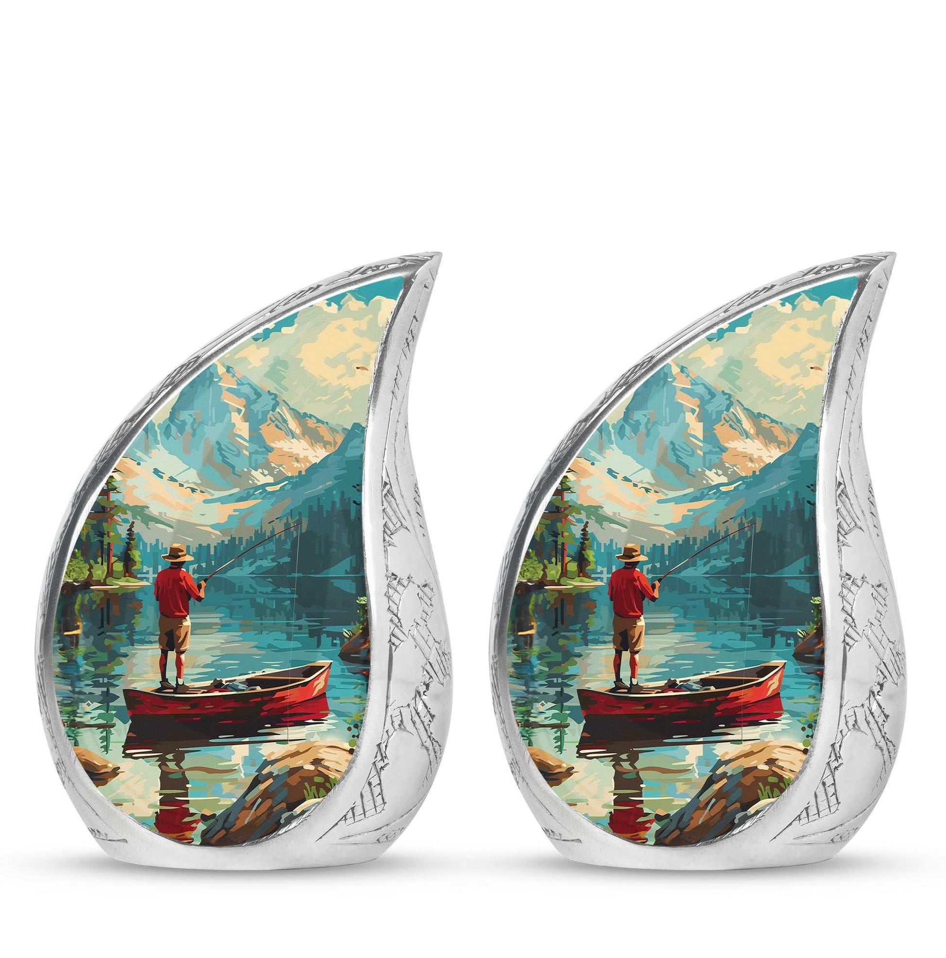 Fishing Boat Memorial Urn For Ashes - Artistic Cremation Urn For Funeral