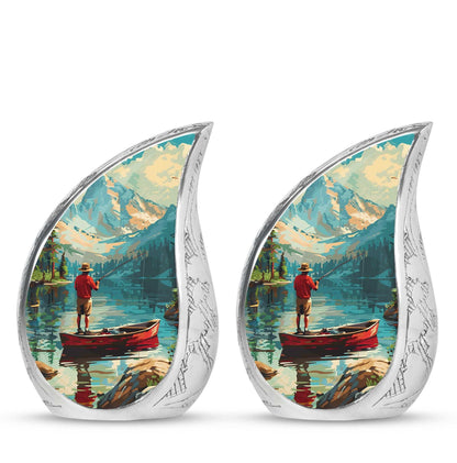 Fishing Boat Memorial Urn For Ashes - Artistic Cremation Urn For Funeral