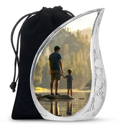 Father & Son Fishing Memorial Urn - Funeral Urns For Human Ashes
