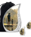 Father & Son Fishing Memorial Urn - Funeral Urns For Human Ashes