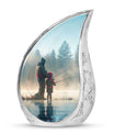 Fishing Adult Cremation Urns For Ashes - Father And Daughter Memorial Urn