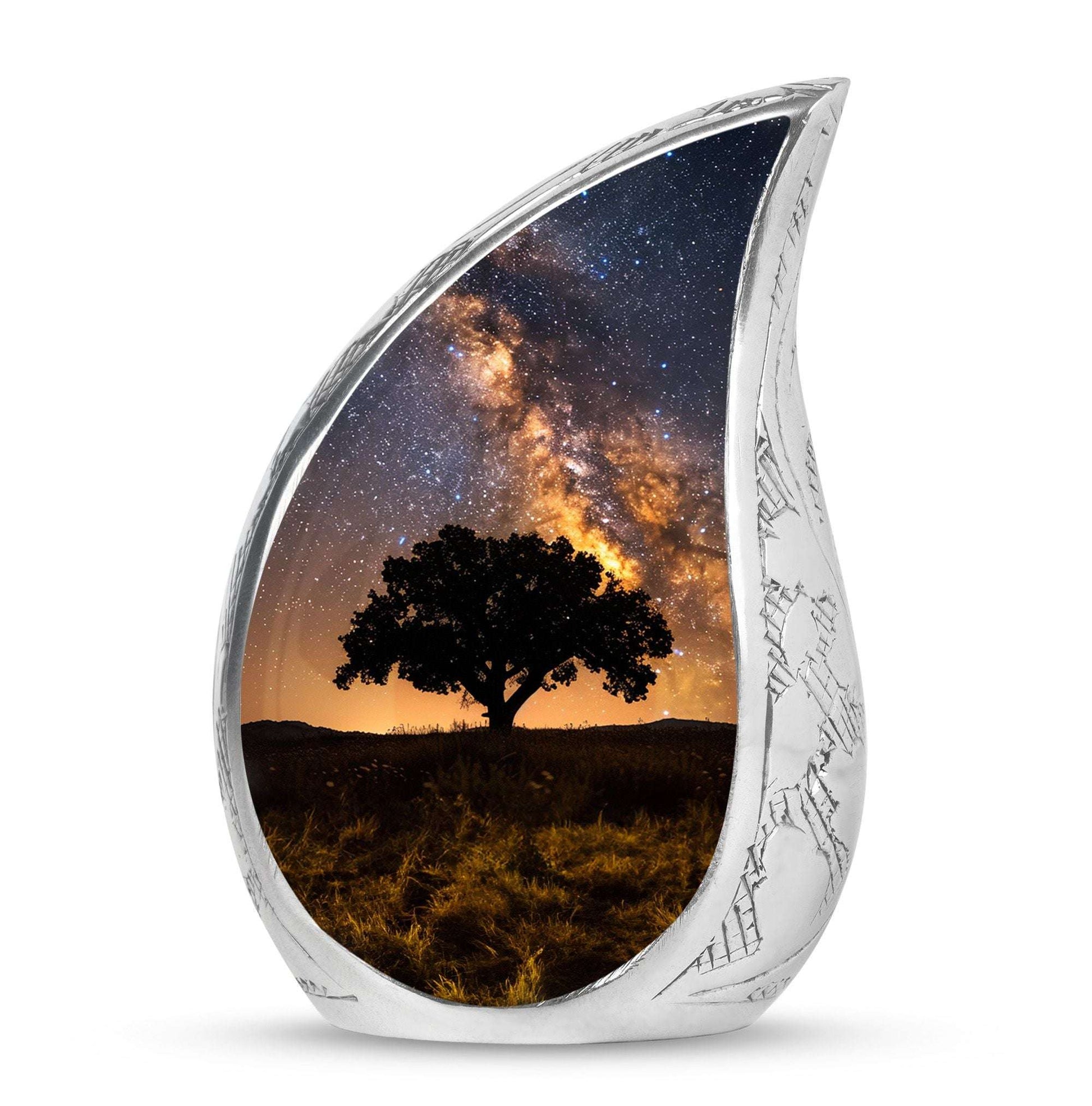 Starry Night Urn Keepsake For Ashes - Tree of life Large Funeral Urn