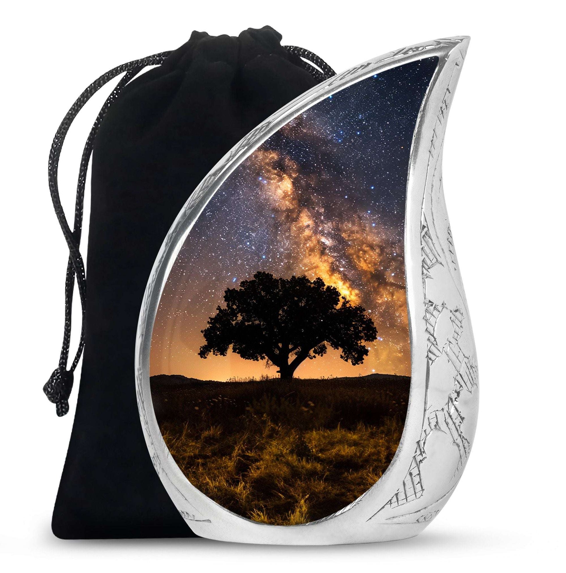 Starry Night Urn Keepsake For Ashes - Tree of life Large Funeral Urn