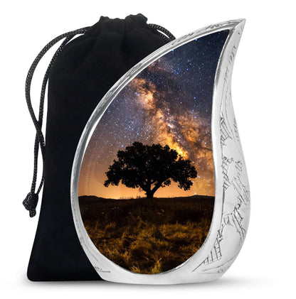 Starry Night Urn Keepsake For Ashes - Tree of life Large Funeral Urn