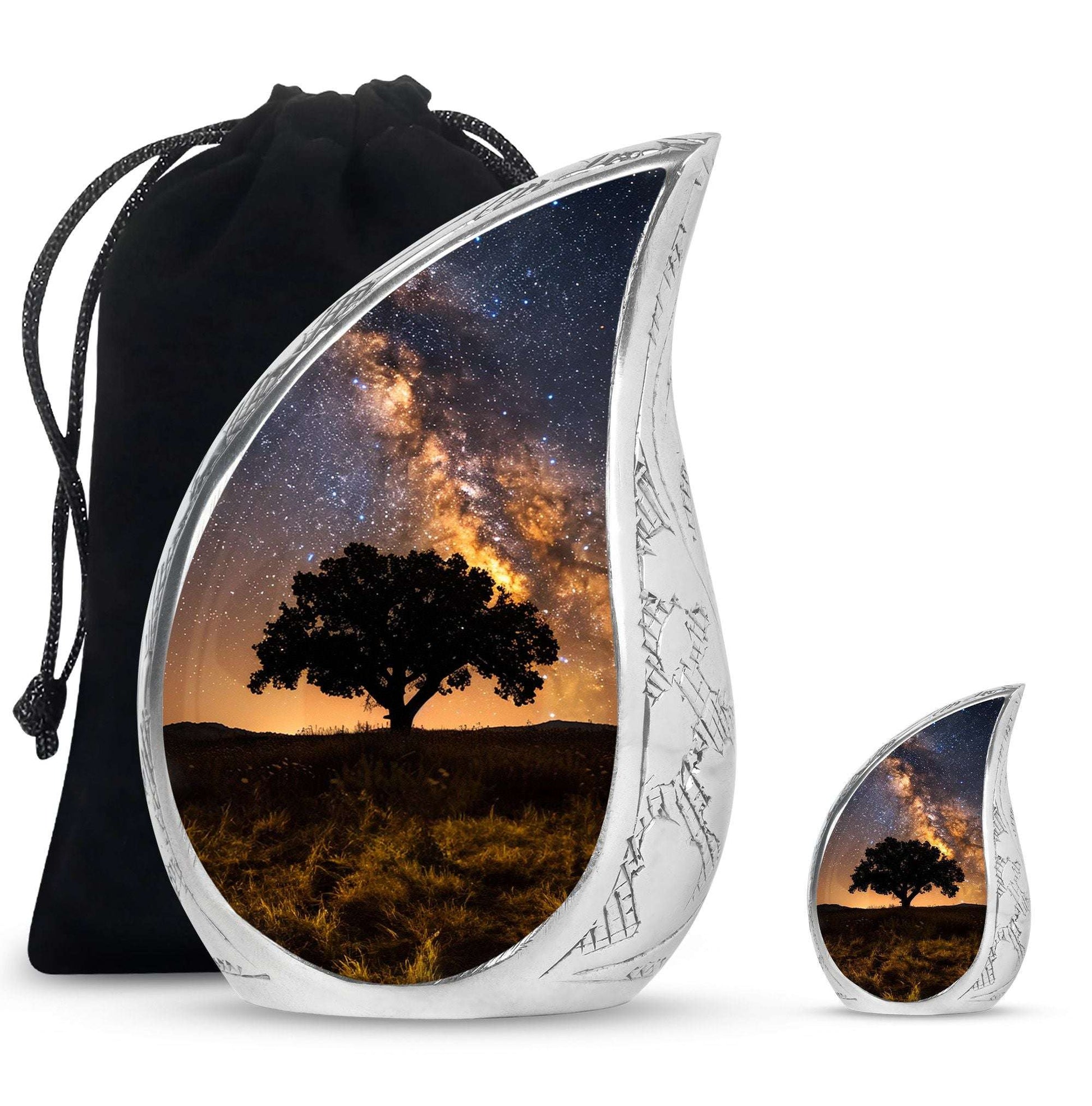 Starry Night Urn Keepsake For Ashes - Tree of life Large Funeral Urn