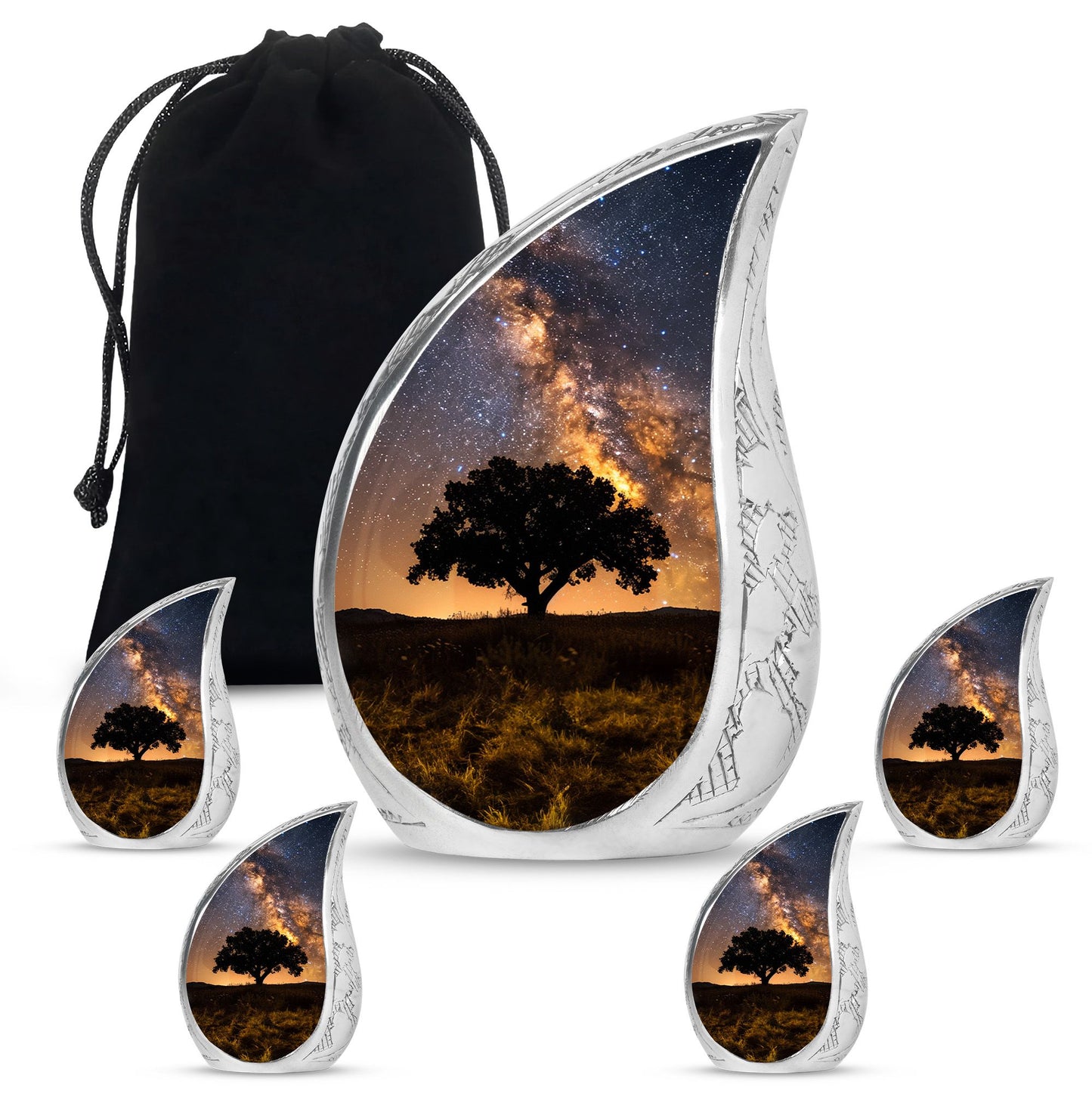 Personalized Tree of Life Keepsake Urn for Human Ashes - 10-inch, 200 cu in - Yatskia
