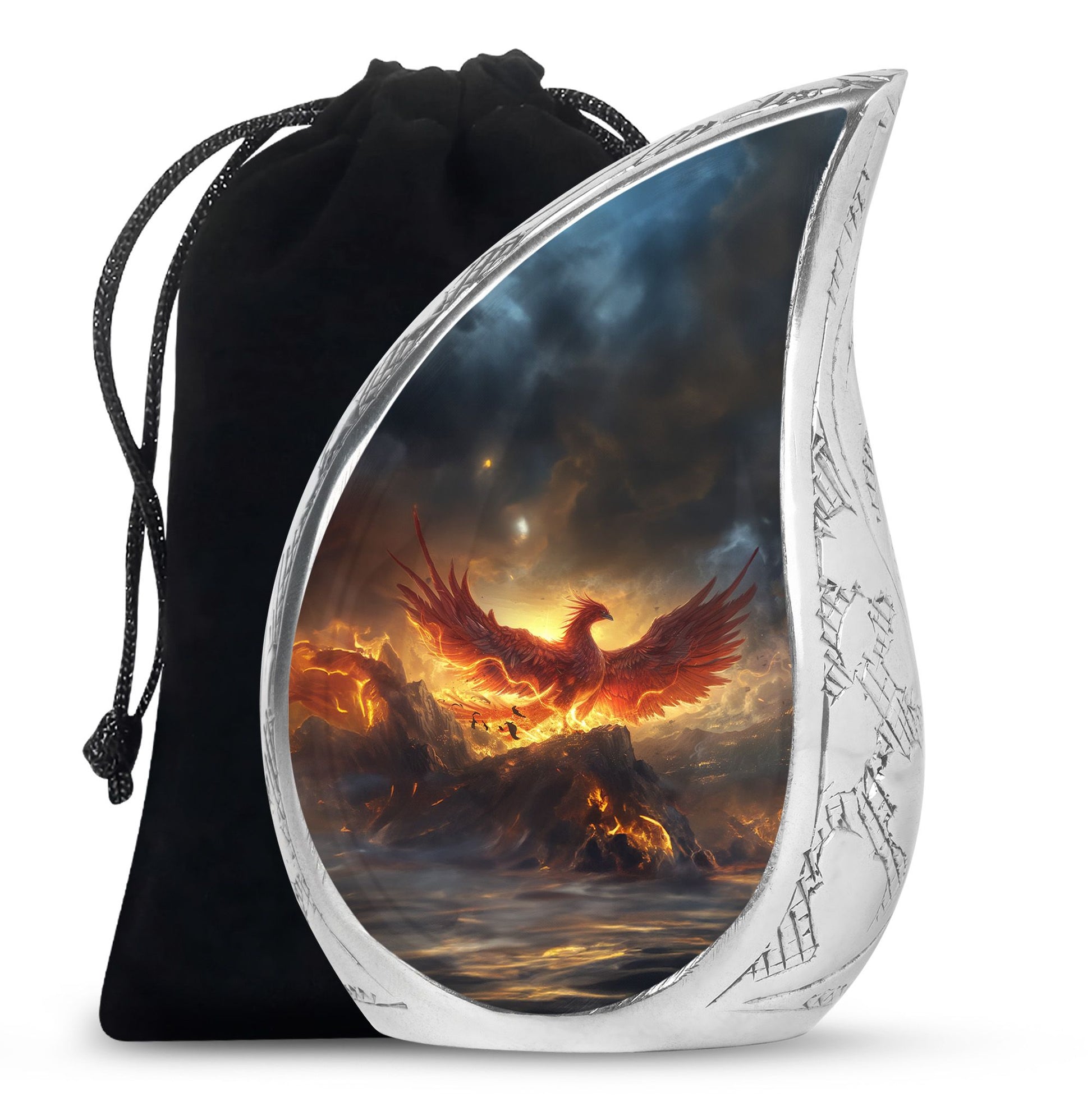 Phoenix Bird Adult Cremation Urn For Ashes - Mystical Bird Urn For Memorial