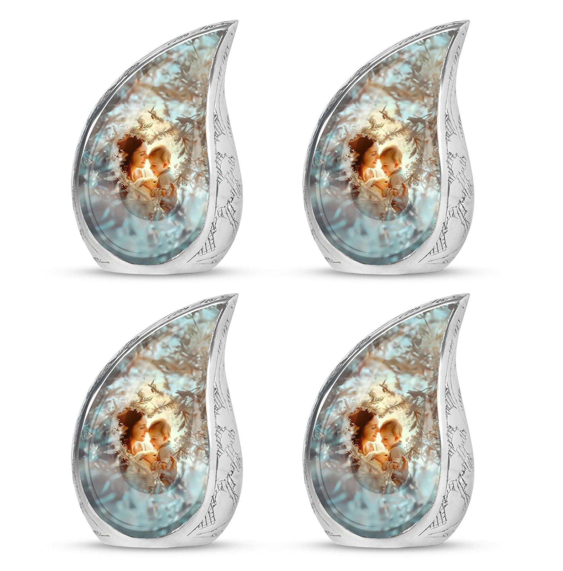 Child & Mother Memorial Urn For Human Ashes - Funeral Urn For Parents