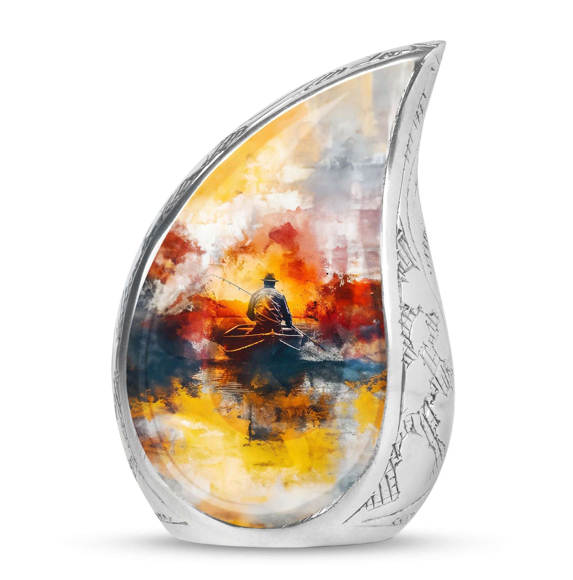 Fishing Boat Memorial Urns For Adults - Fishermen Urn For Human Ashes