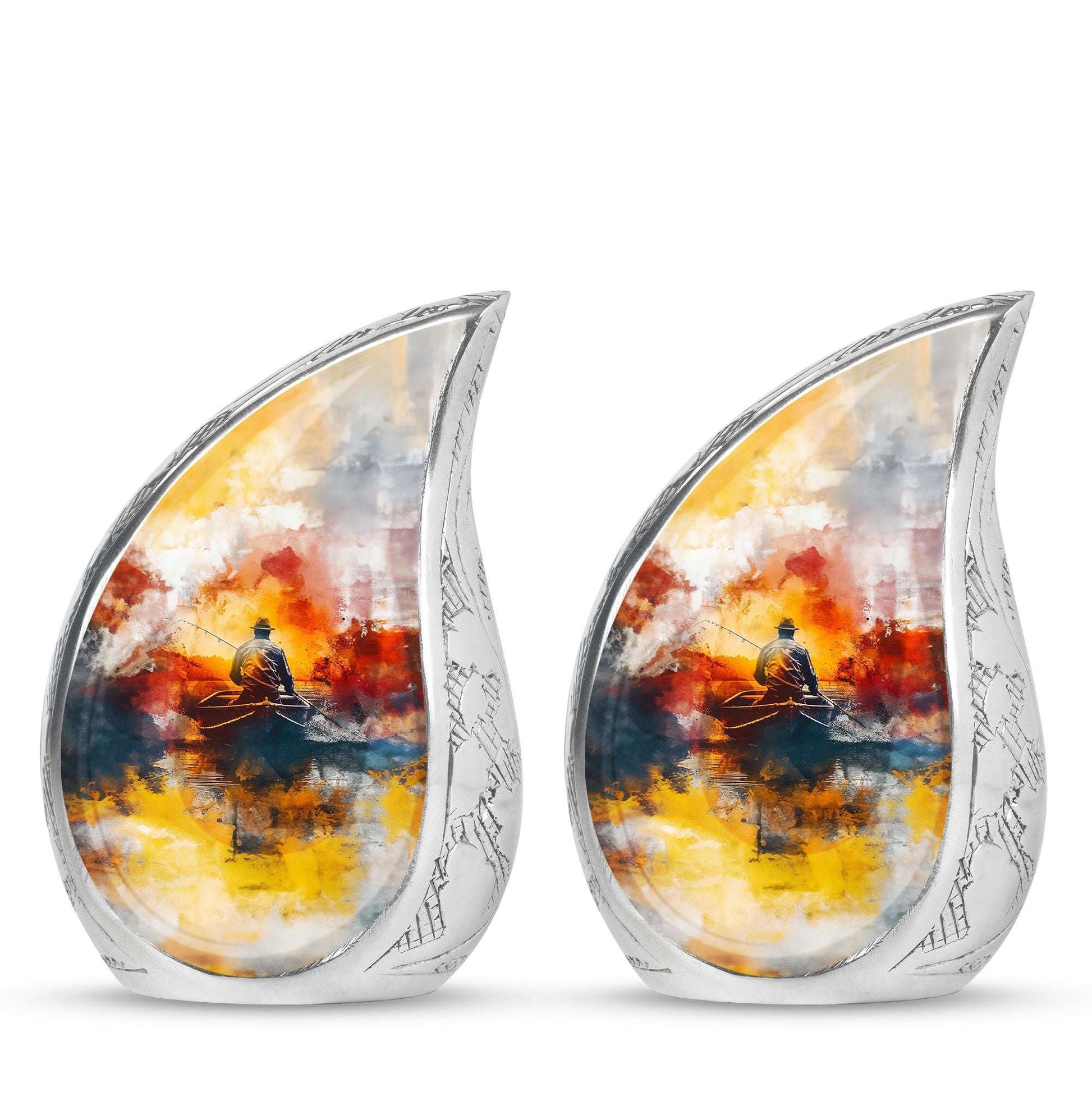 Fishing Boat Memorial Urns For Adults - Fishermen Urn For Human Ashes