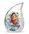 Mother Love Urn for Human Ashes – Colorful Mother's Art Memorial Urn