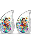 Mother Love Urn for Human Ashes – Colorful Mother's Art Memorial Urn