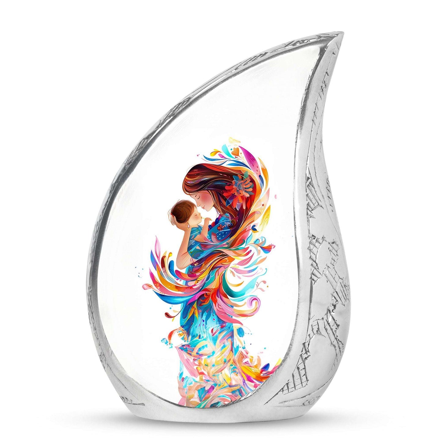 Mother's Love Artwork Urn - Mother Artistic Memorial Urn For Women