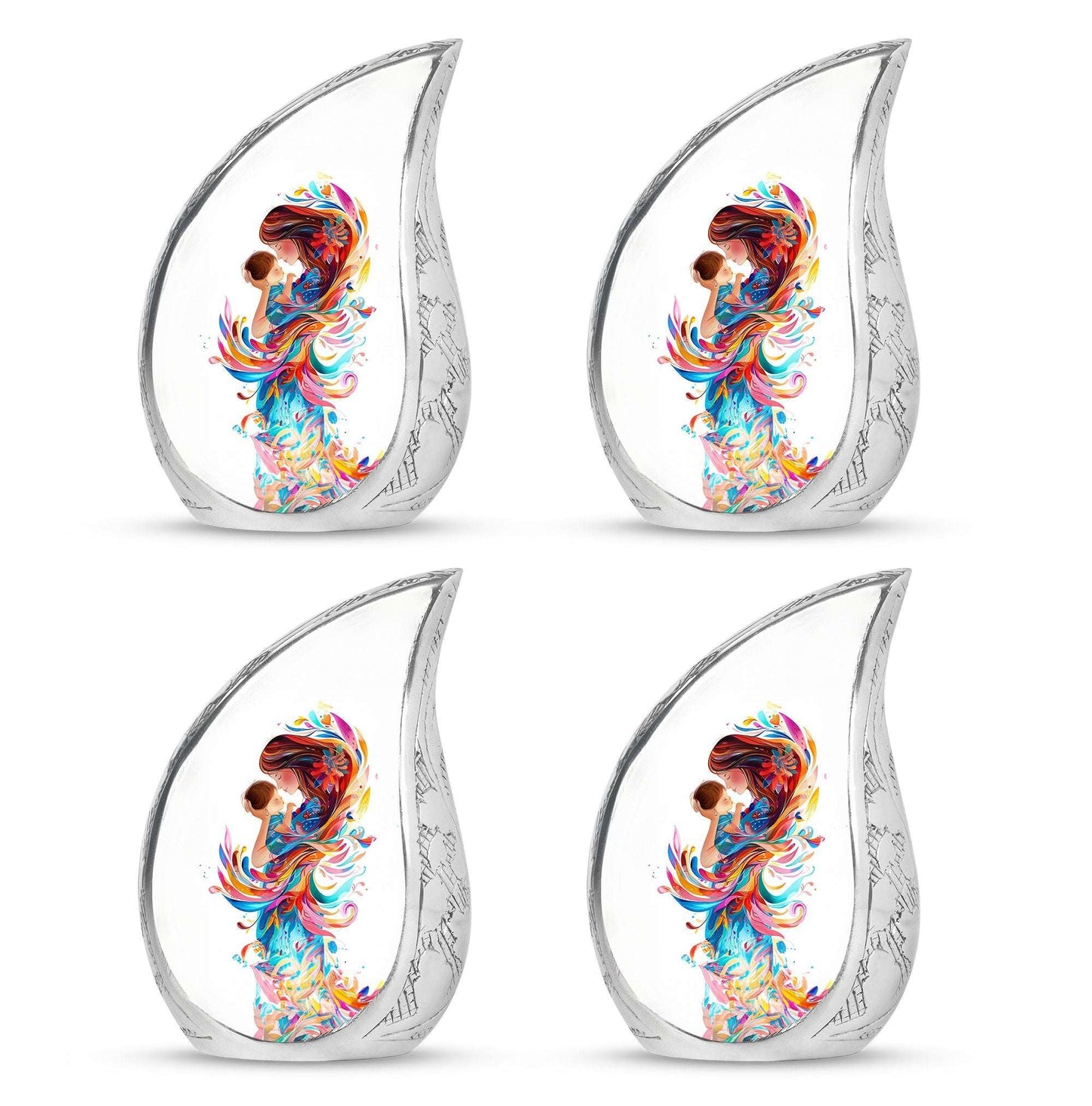 Mother's Love Artwork Urn - Mother Artistic Memorial Urn For Women