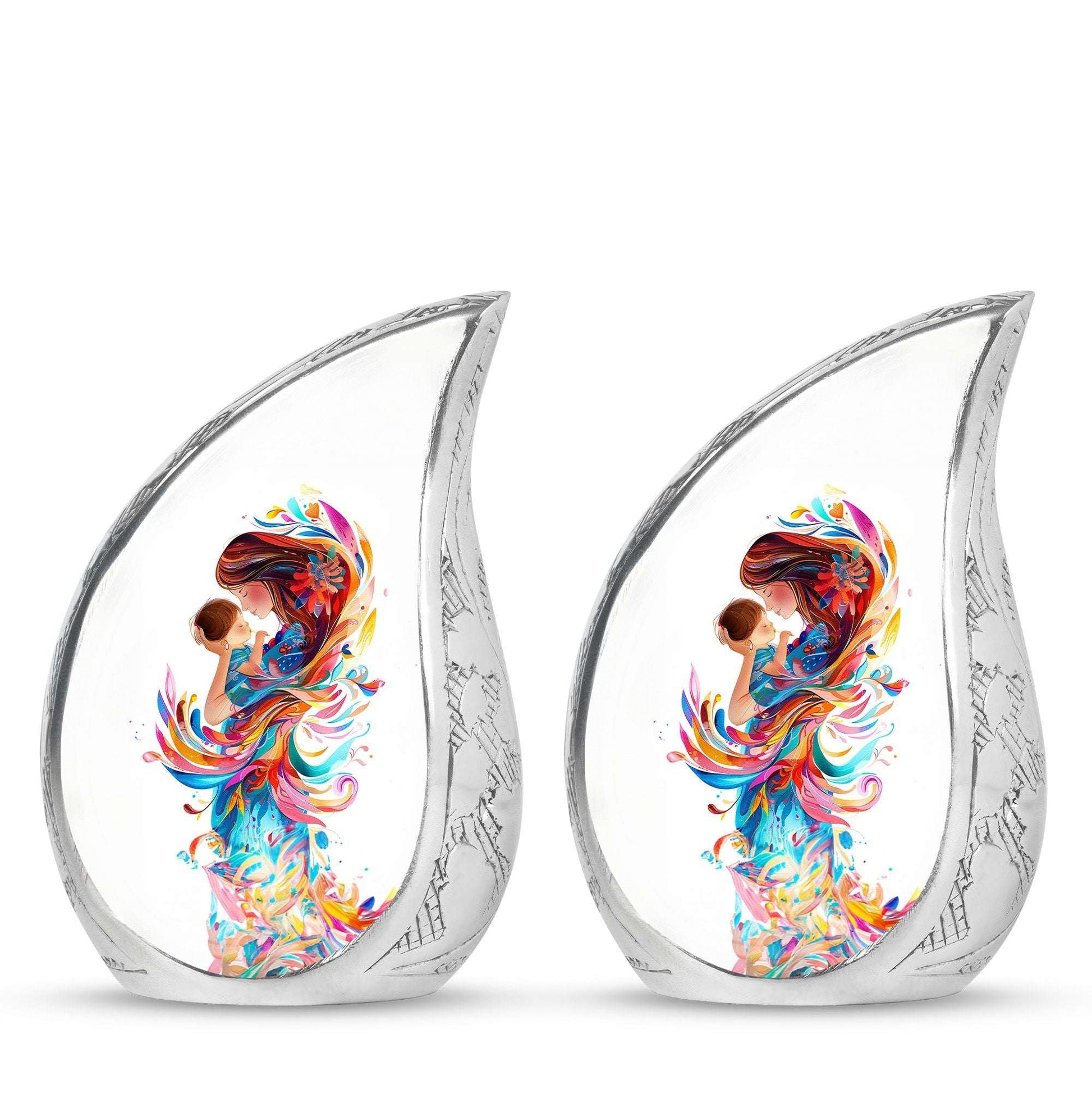 Mother's Love Artwork Urn - Mother Artistic Memorial Urn For Women