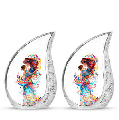 Mother's Love Artwork Urn - Mother Artistic Memorial Urn For Women