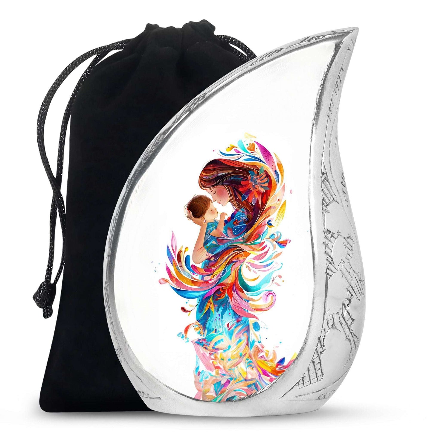Mother's Love Artwork Urn - Mother Artistic Memorial Urn For Women