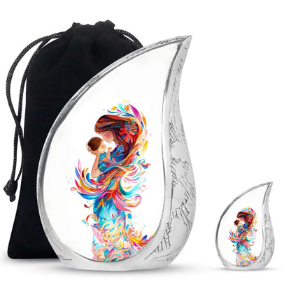 Mother's Love Artwork Urn - Mother Artistic Memorial Urn For Women
