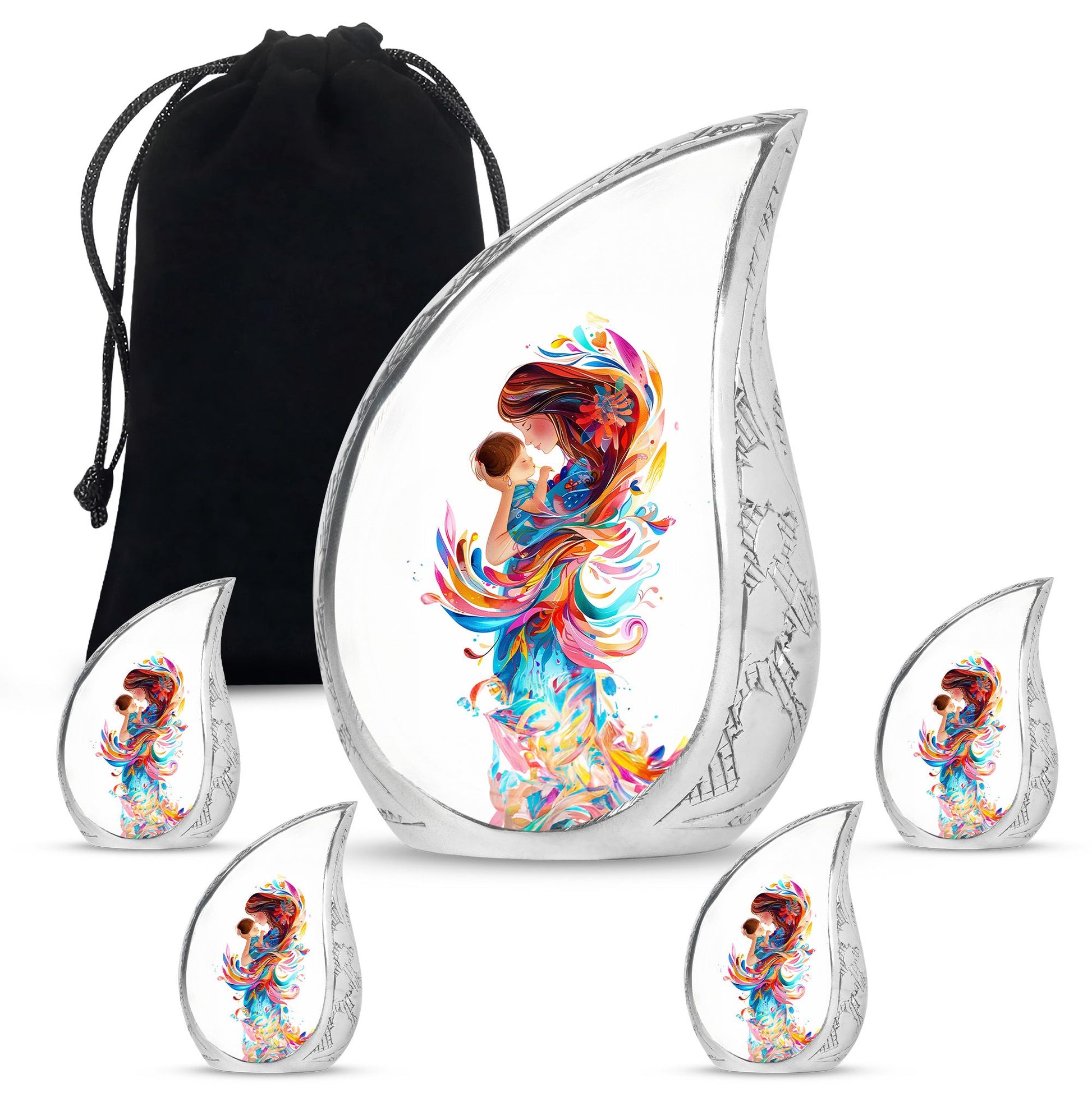 Mother's Love Artwork Urn - Mother Artistic Memorial Urn For Women