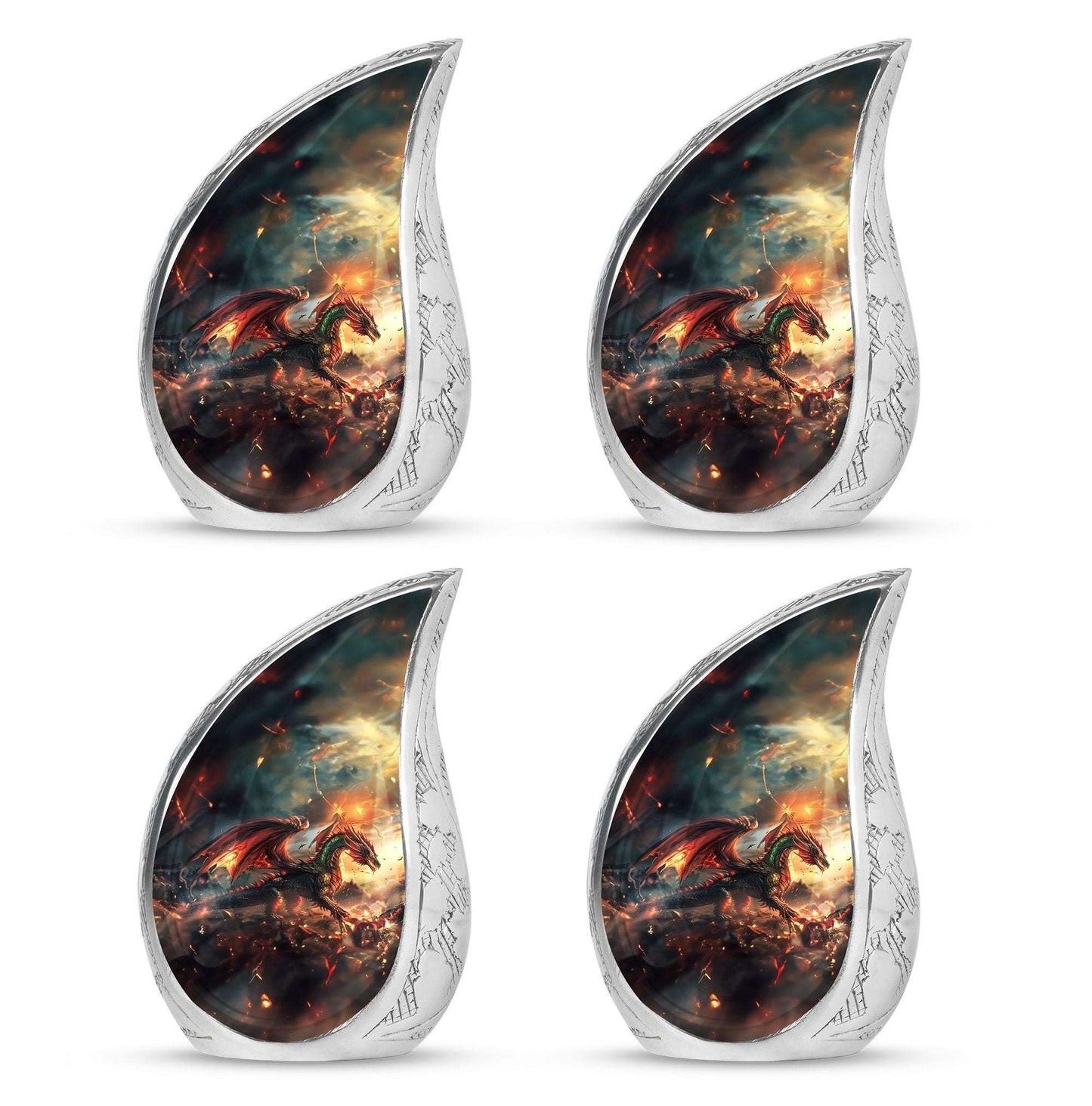 Fierce Dragon Adult Size Cremation Urns - Large Size Dragon Urn