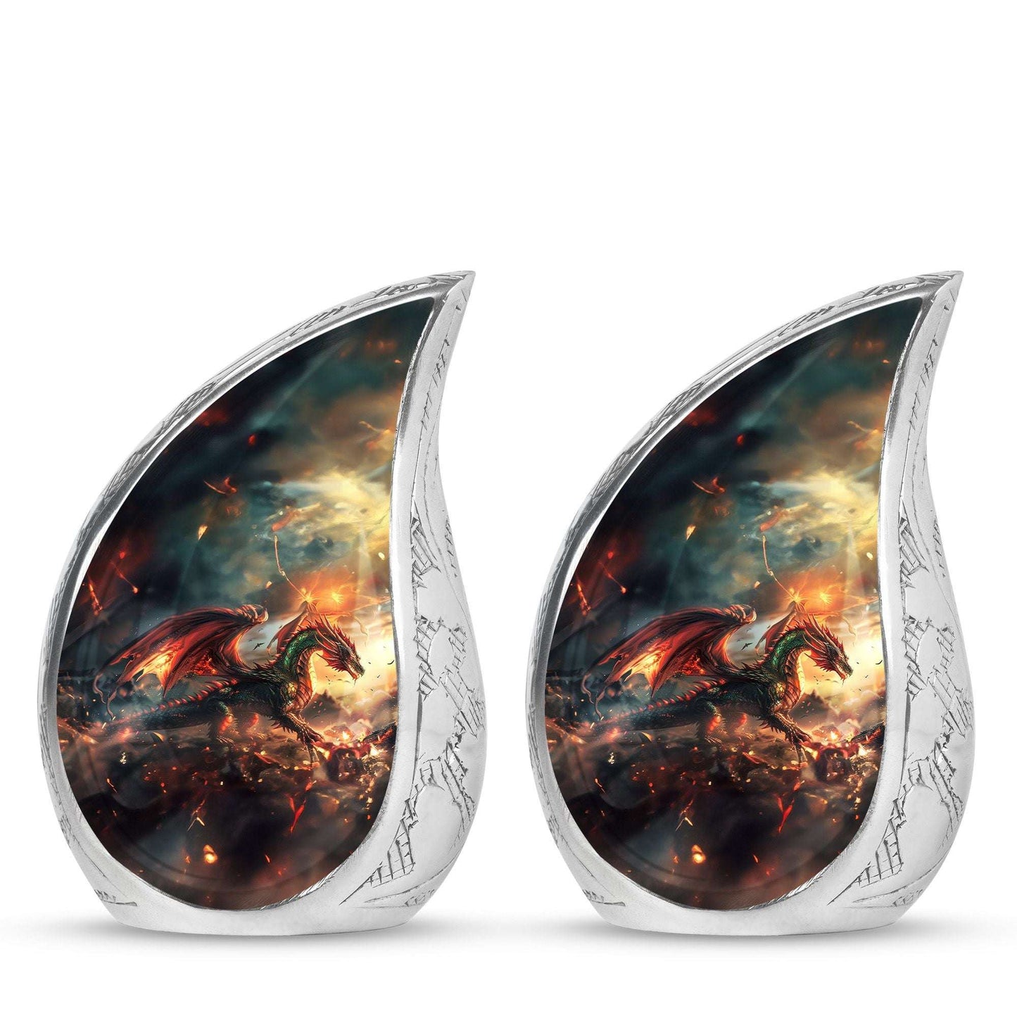 Fierce Dragon Adult Size Cremation Urns - Large Size Dragon Urn