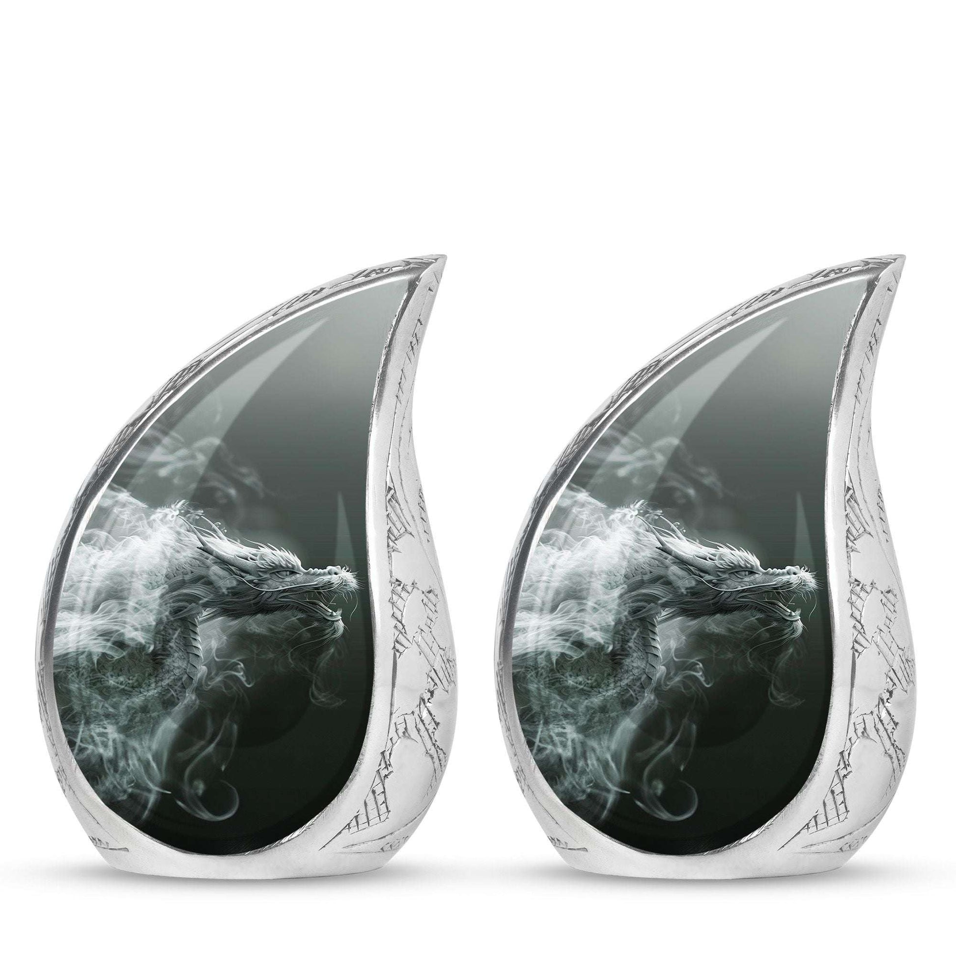 Dragon Memorial Urn For Ashes - Smoky Dragon Ashes Memorial For Men