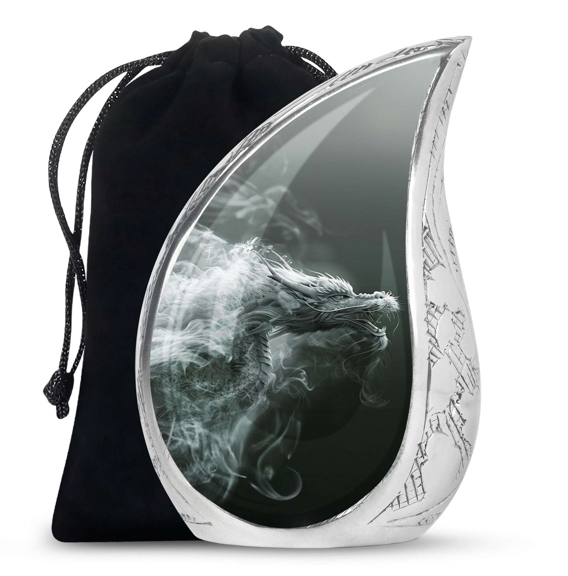 Dragon Memorial Urn For Ashes - Smoky Dragon Ashes Memorial For Men