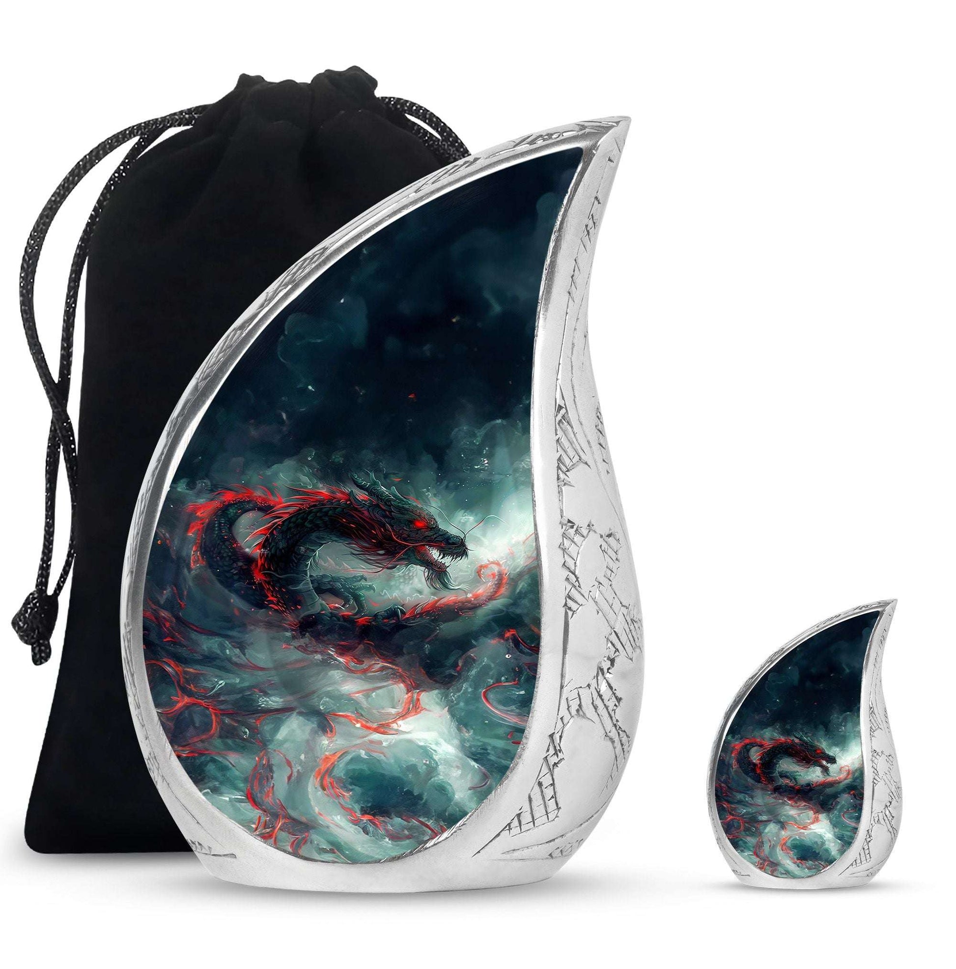 Dragon Memorial Ashes Urn For Adults - Cremation Keepsake For Men & Women