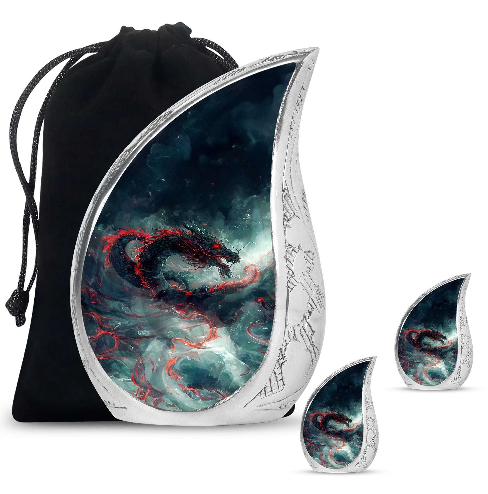 Dragon Memorial Ashes Urn For Adults - Cremation Keepsake For Men & Women