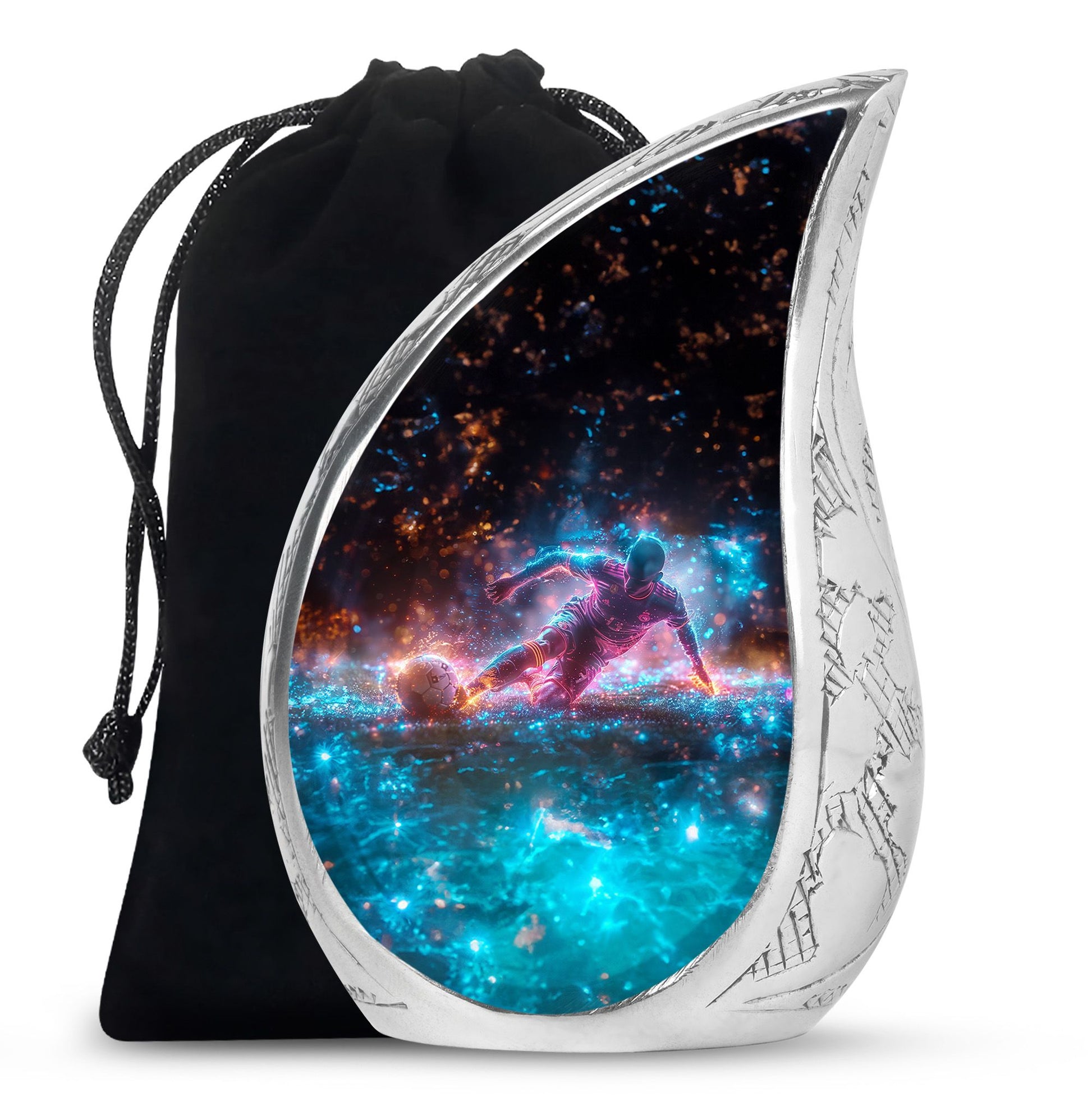 Soccer Keepsake For Ashes Large Funeral, Ashes Urn For Ashes