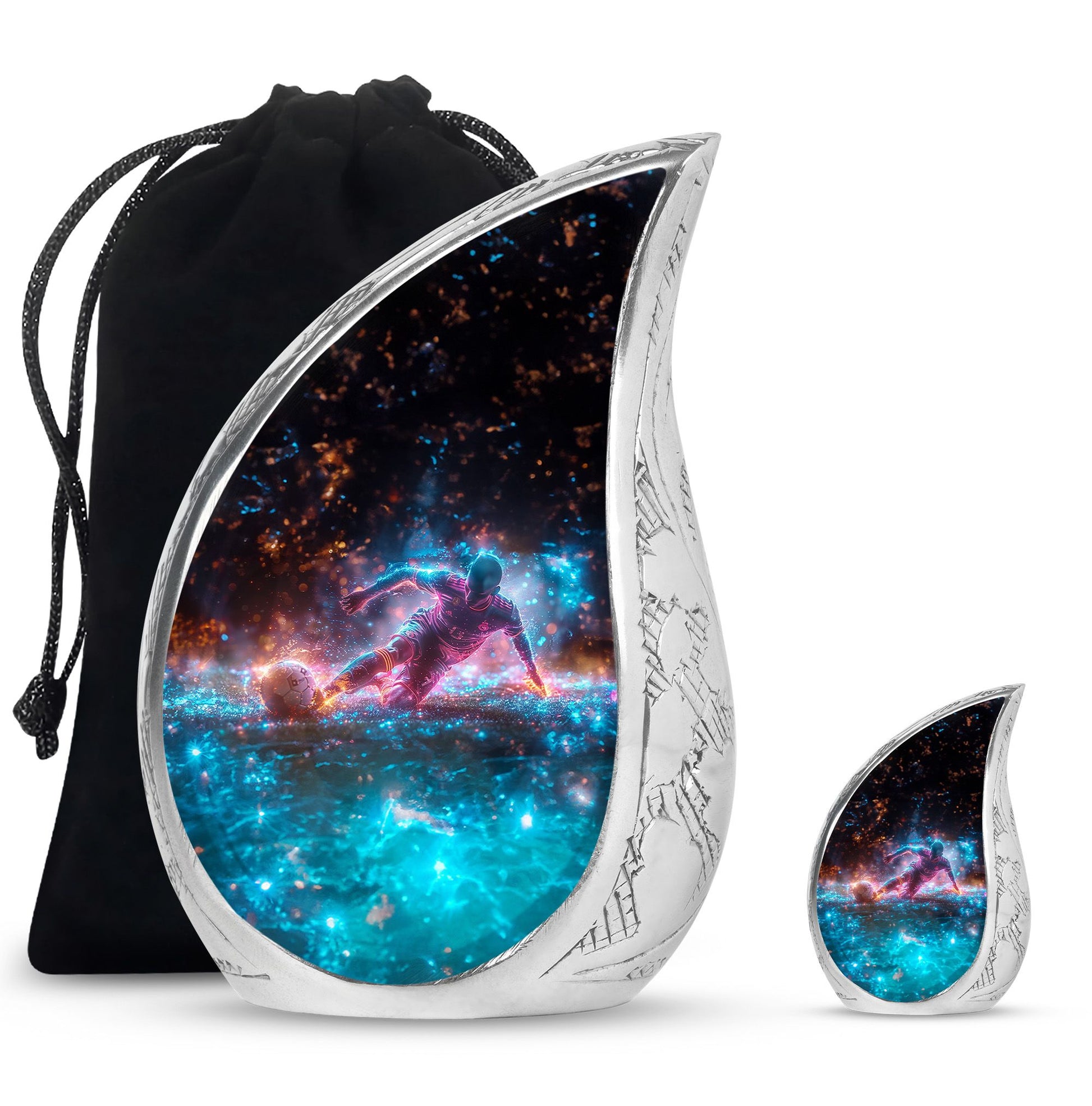 Soccer Keepsake For Ashes Large Funeral, Ashes Urn For Ashes