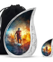 Soccer Memorial Urn Funeral, Ashes Cremation Urn