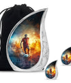 Soccer Memorial Urn Funeral, Ashes Cremation Urn