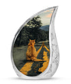 Orange Cat Mini Keepsake Funeral, Ashes Cremation Urn For Ashes