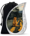 Orange Cat Mini Keepsake Funeral, Ashes Cremation Urn For Ashes