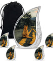 Orange Cat Mini Keepsake Funeral, Ashes Cremation Urn For Ashes