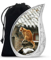 Orange Cat Keepsake For Ashes Large Funeral, Ashes Urn For Ashes