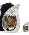 Orange Cat Keepsake For Ashes Large Funeral, Ashes Urn For Ashes