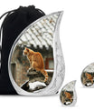 Orange Cat Keepsake For Ashes Large Funeral, Ashes Urn For Ashes