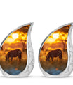 Zebra Small Urn For Human Ashes Funeral, Ashes Cremation Urn