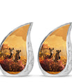 Zebra Urn For Human Ashes Dad Funeral, Ashes Urn