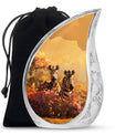 Zebra Urn For Human Ashes Dad Funeral, Ashes Urn