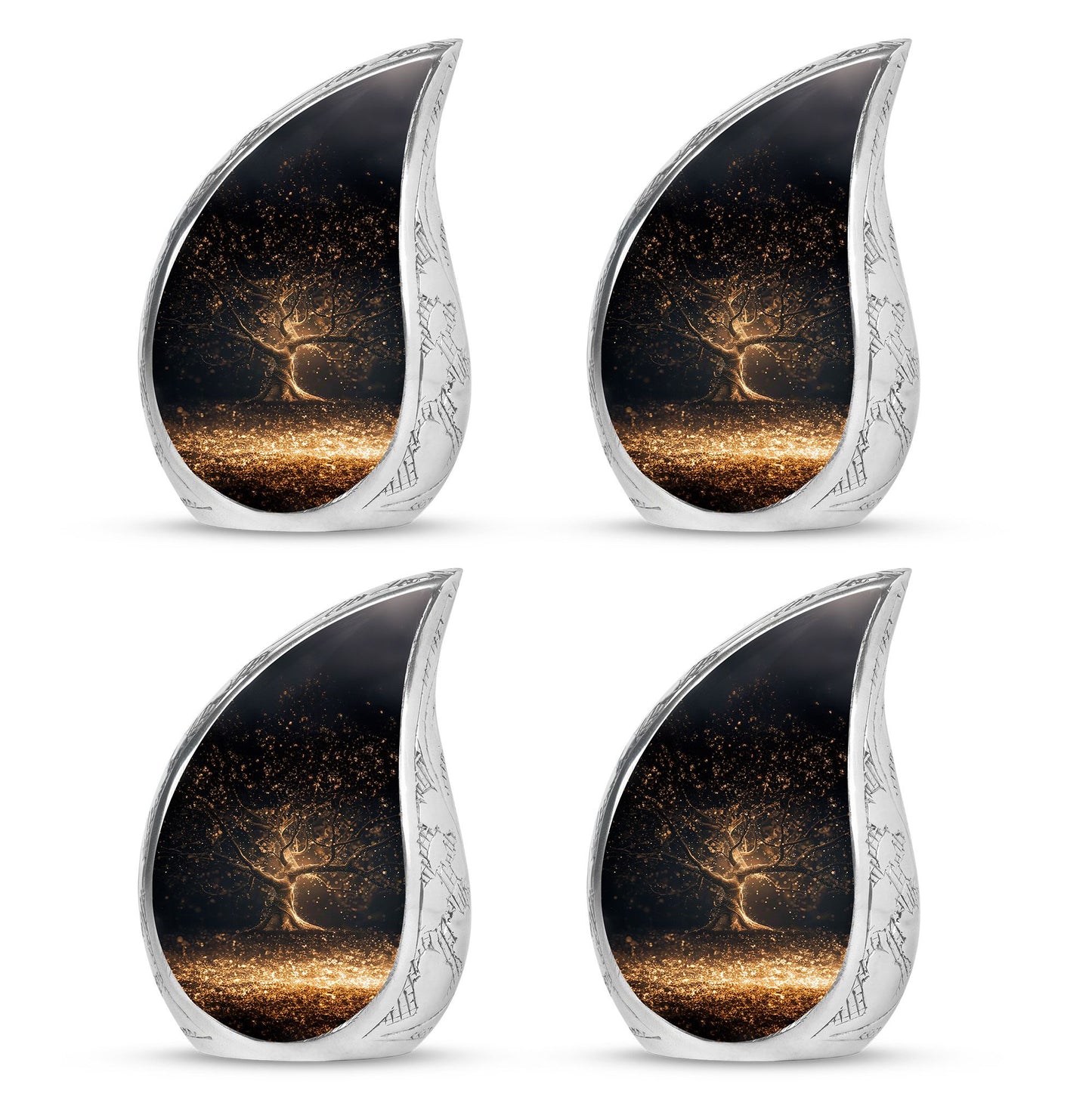 Personalized Tree of Life Cremation Urn for Human Ashes - 10-inch, 200 cu in - Yatskia