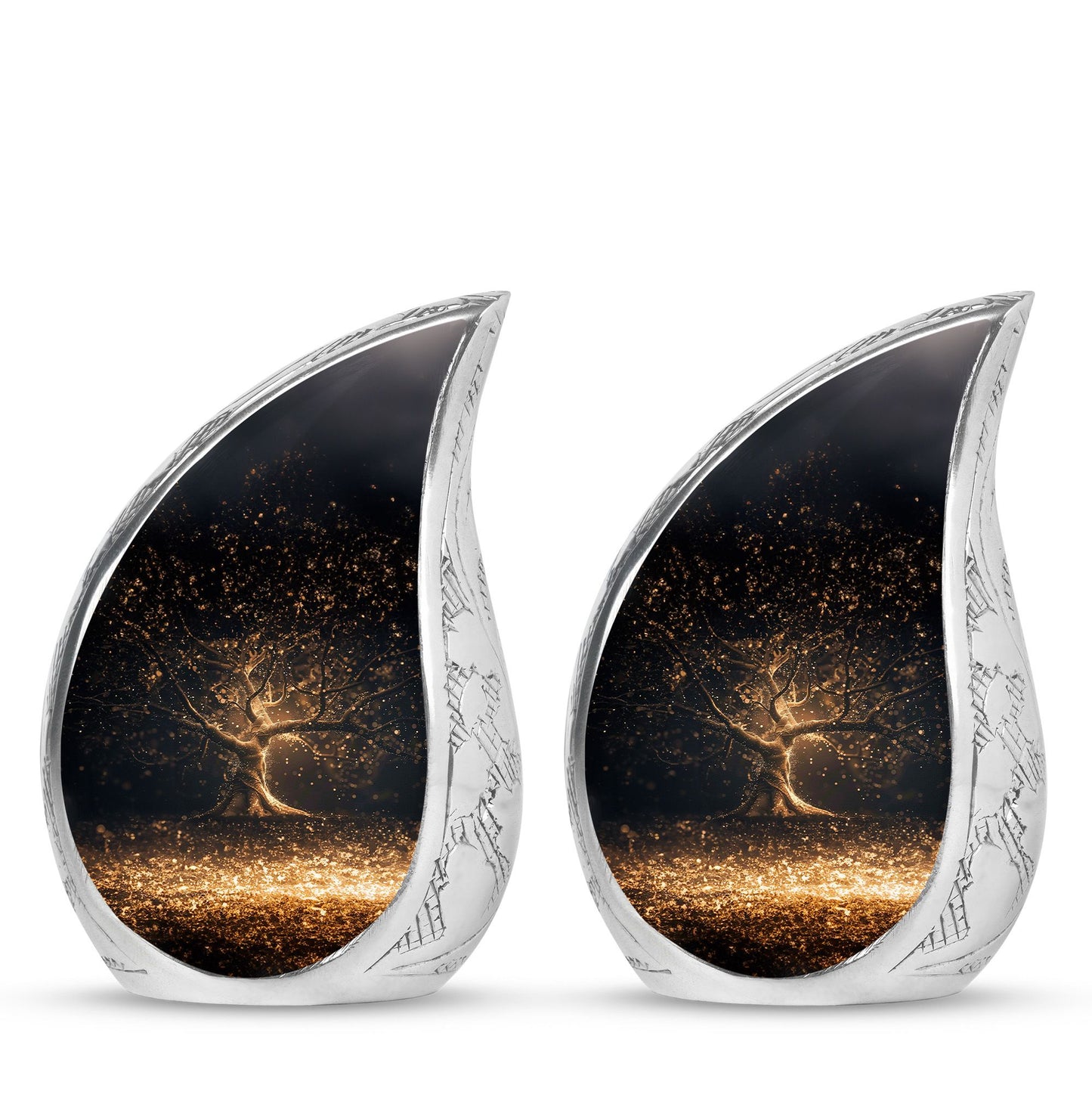 Personalized Tree of Life Cremation Urn for Human Ashes - 10-inch, 200 cu in - Yatskia