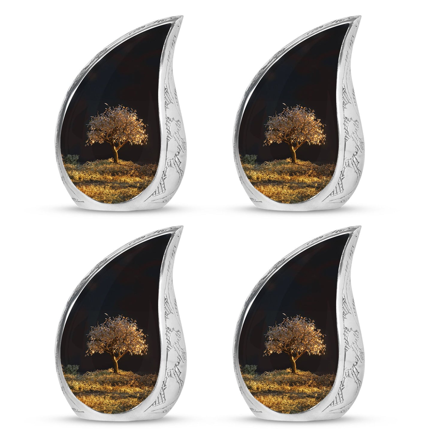 Personalized Tree of Life Keepsake Urn for Human Ashes - 10-inch, 200 cu in - Yatskia