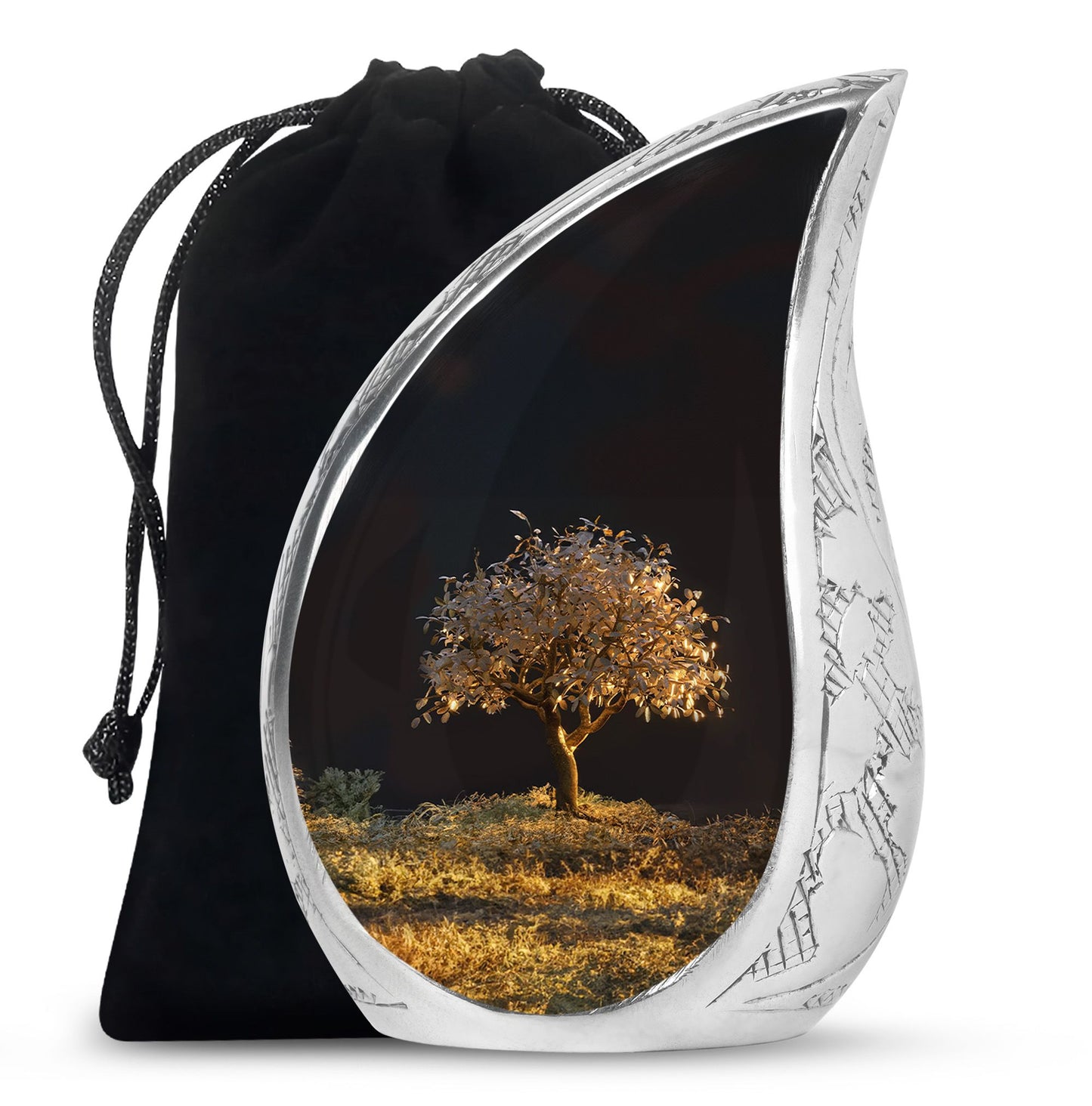 Personalized Tree of Life Keepsake Urn for Human Ashes - 10-inch, 200 cu in - Yatskia