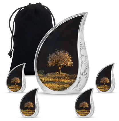 Personalized Tree of Life Keepsake Urn for Human Ashes - 10-inch, 200 cu in - Yatskia
