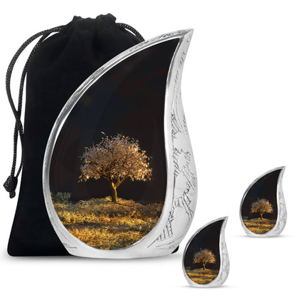 Personalized Tree of Life Keepsake Urn for Human Ashes - 10-inch, 200 cu in - Yatskia