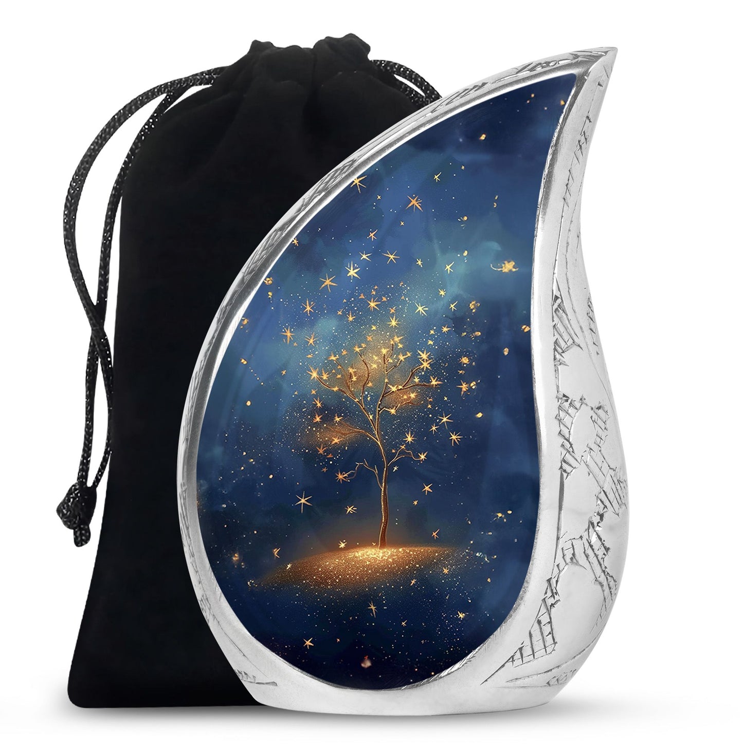Personalized Tree of Life Memorial Urn for Human Ashes - 10-inch, 200 cu in - Yatskia