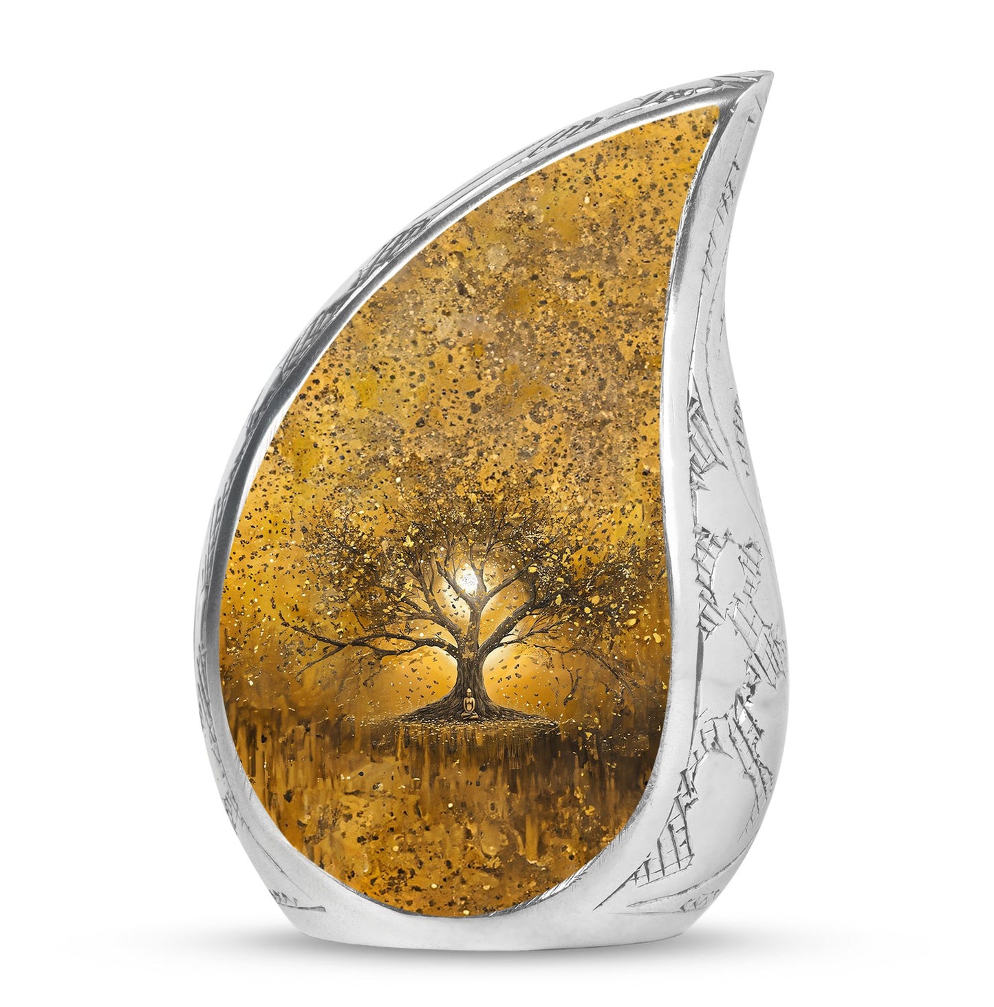 Personalized Tree of Life Keepsake Urn for Human Ashes - 10-inch, 200 cu in - Yatskia